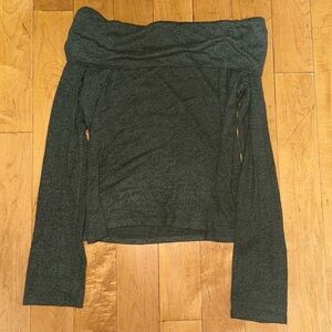 Popular21 green off shoulder sweater!